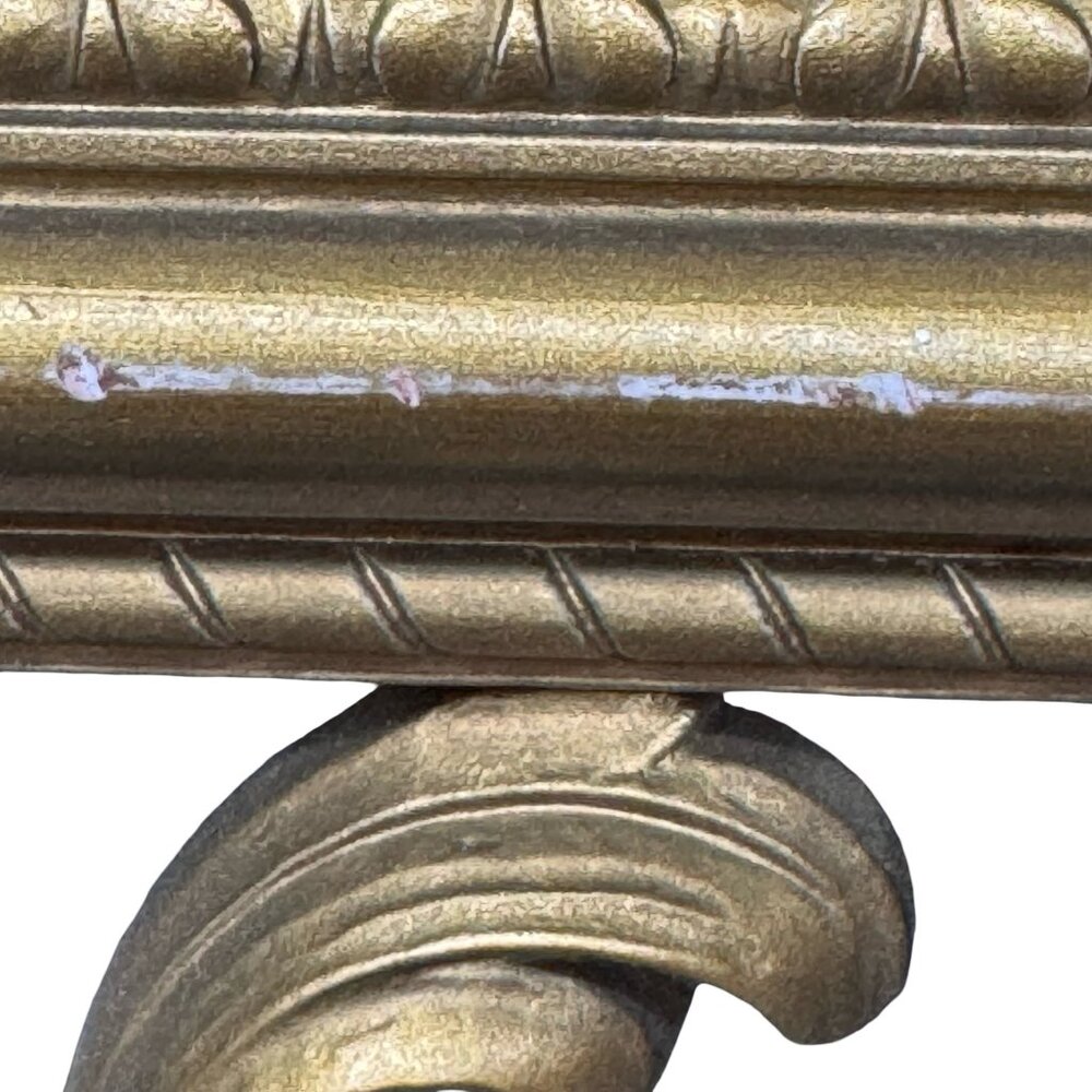 Vintage Syroco Gold Ornate Wall Mirror Hollywood Regency Scroll Made In USA READ - Picture 5 of 13